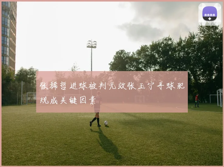 张稀哲进球被判无效张玉宁手球犯规成关键因素